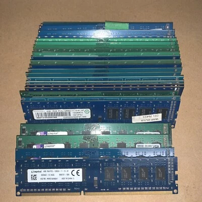 Lot Of 26 4GB DDR3 pC3 Desktop Non-ECC Memory Ram Foto 1 de 2