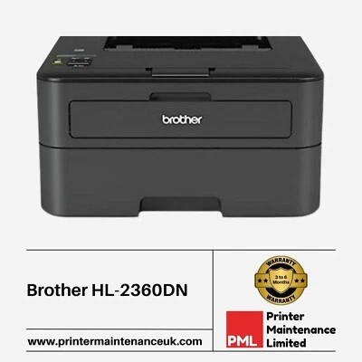Brother HL-L2360DN L2360DN A4 Mono Duplex Network Compact Laser Printer Warranty - Image 1 of 2