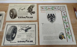 10 x Original 1950s News Paper Adverts Tyres Goodyear Avon India Firestone - Picture 1 of 18