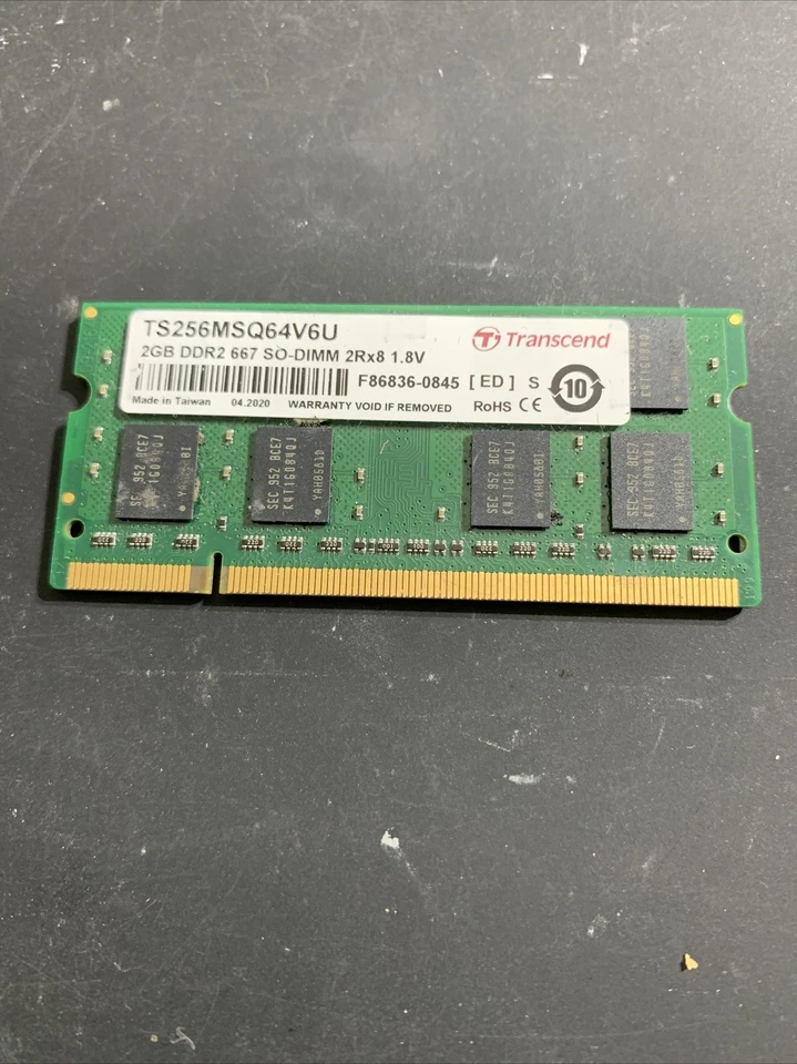 TRANSCEND 2GB 2RX8 DDR2 667 SO DIMM - Immagine 1 di 1