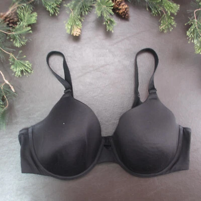 Warners Bra Size 40C Black Padded Underwire Adjustable Clasp Back - Image 1 of 4