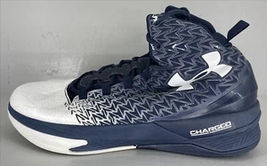 Men's Under Armour Charge Basketball Shoes 1269274-410 Size 12 Color Blue White - Picture 1 of 14