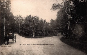 Postal de colección Vietnam Saigon Une Allée du Jardín Botanique C382 - Imagen 1 de 2
