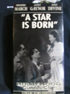 A Star is Born Original 1937 VHS Frederic March Janet Gaynor EXCELLENT PLAY WOW! - Picture 1 of 7