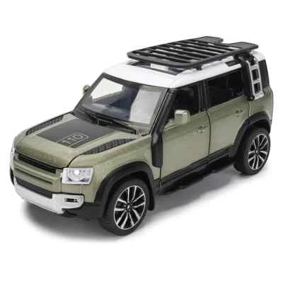 1: 32 Land Rover Defender 110 alloy car model diecast toy vehicle sound light - Image 1 of 4