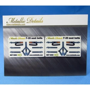 Cinturones de seguridad F-35 (calcomanías 3D para asientos) escala 1:32 para kit modelo plástico MDP32002 - Imagen 1 de 4