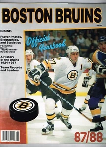 1987-88 NHL Boston Bruins Yearbook Ice Hockey Ray Bourque - Picture 1 of 2