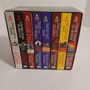Charlaine Harris Box Set 8 Sookie Stackhouse Book Series 1-8 Paperback - Picture 1 of 9