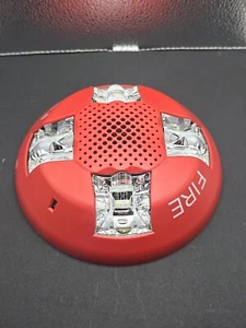 EDWARDS GCAVRF - Red Ceiling Horn with LED Strobe Light Fire Alarm (E) - Picture 1 of 4