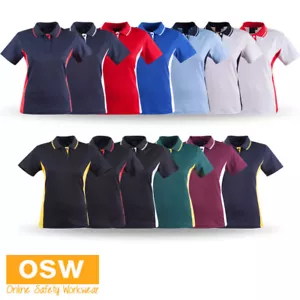 Ladies' Teammate True Dry Contrast Shorts Sleeves Winter Polo Modern Fit PS74 - Picture 1 of 32