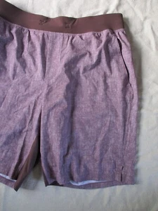 Lululemon EUC dusty red space dye 9 in inseam gym yoga shorts Large - Picture 1 of 7