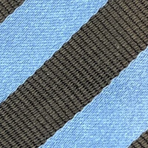 £150 BURBERRY LONDON MENS BLUE & BROWN STRIPE SILK TIE MADE IN ITALY Y8 - Picture 1 of 9