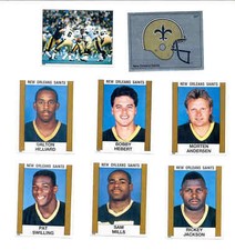1988 Panini New Orleans Saints Set RICKEY JACKSON PAT SWILLING SAM MILLS HEBERT