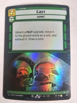 Eject Gambit 860 Hyperspace Foil Jump To Lightspeed JTL Star Wars Unlimited SWU - Image 1 of 2