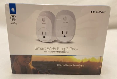 TP-LINK Smart Wi-Fi Plug 2 Pack Remote Access Model HS110-KIT (US) NEW - Image 1 of 4
