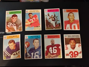 (8) Different 1966 Philadelphia Gum Football Cards (see scan) - Picture 1 of 2