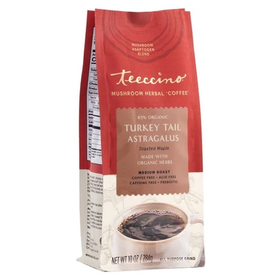 Café herbal de arce tostado Teeccino - 10 OZ, sin cafeína, adaptógeno Foto 1 de 4