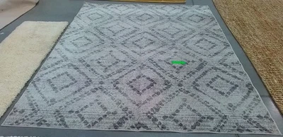 Alfombra de hilo roto gris/gris 8'-0" x 10'-0" precio reducido 1172790388 ADR131C-8 Foto 1 de 4