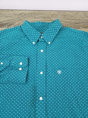 Ariat Southwest Aztec Western Shirt Men's XL Long Sleeve Cowboy - Image 1 of 4