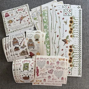 Susan Branch Lot of Assorted Sticker 8 Designs Scrapbooking Over 100 Sheets - Picture 1 of 15