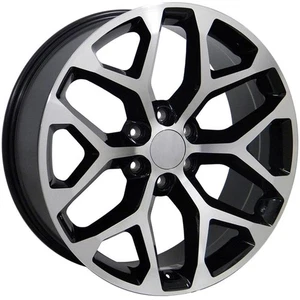Machined Black Wheel 20x9 for 2003-2014 GMC Savana 1500 - RVO2117 - Picture 1 of 3