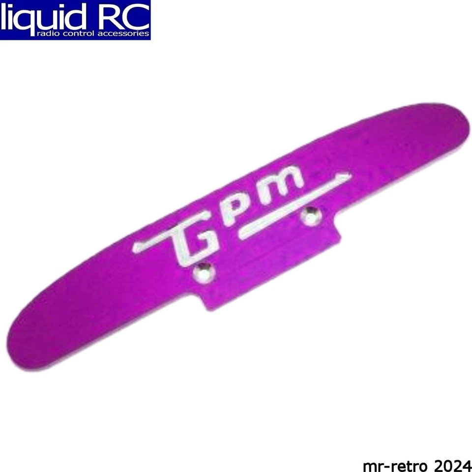 Para-choque dianteiro GPM Racing RGT0307W Associated RC10GT roxo alumínio 6 largos - Imagem 1 de 1