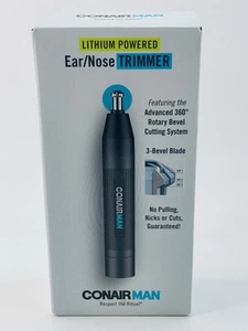 ConairMan Nose Hair Trimmer for Men, For Nose, Ear, and Eyebrows, Patent 360 Bev - Picture 1 of 8