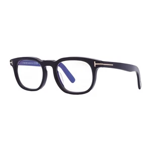 NUEVO Tom Ford FT5930-D-B 001 Negro Brillante/Azul Claro Bloque de Luz 52mm Anteojos - Imagen 1 de 2