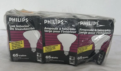 3 pack Philips LED Dimmable LED = 65W Soft White  Brightness bulb BR30 please. R - Image 1 of 4
