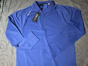 RALPH LAUREN RLX GOLF ZIP. GIACCA PULLOVER BLU ROYAL TAGLIA M UOMO NUOVA CON ETICHETTA $168,00 - Foto 1 di 4