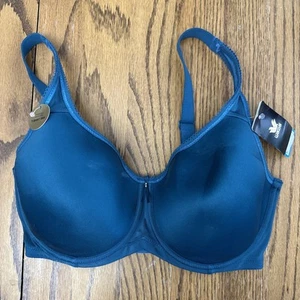 Wacoal Reggiseno Donna 34DDD Basic Beauty T-Shirt Ferretto 853192 Blu Teal - Foto 1 di 10
