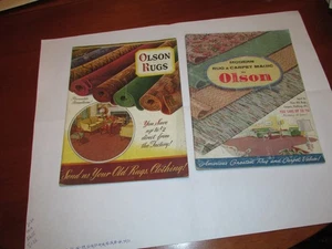 lot Vintage 1943 & 1956  Ephemera Mail Order Catalog Olson Rug Co Rugs Magazine - Bild 1 von 14