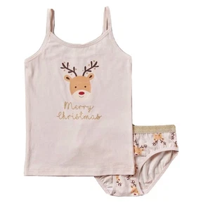 Girls  size 2-3 MERRY CHRISTMAS summer singlet / brief set   NEW A0230 - Bild 1 von 1
