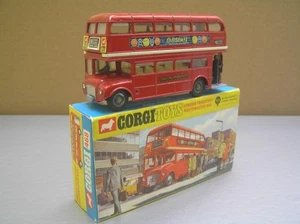 Corgi Toys 468 London Transport Routemaster autobus a due piani con ruote in ghisa nuovo con scatola - Foto 1 di 12