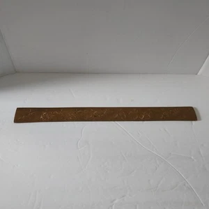 Vintage Messing Floral geätzt Lineal 12 Zoll - Bild 1 von 8