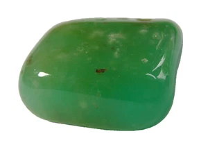 LOVELY GREEN CHRYSOPRASE TUMBLESTONE  2.4 x 2.1 cms 8.85  gms #11 - Picture 1 of 4