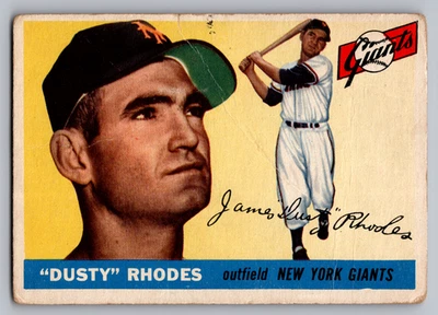 1955 TOPPS #1 DUSTY RHODES GIANTS - Image 1 of 3