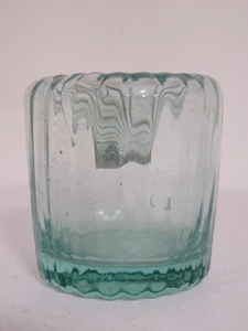 ENCRIER CONIQUE INVERSABLE CONICAL INKWELL BLUE GLASS 19 TH NO Siphoïde - Picture 1 of 15