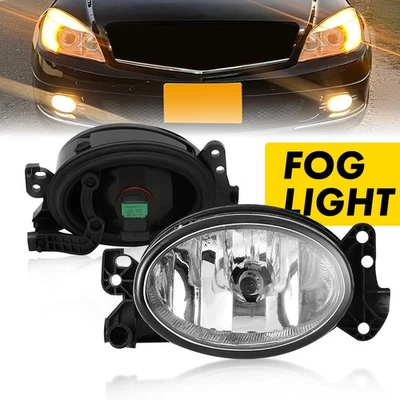 2X Luces antiniebla de parachoques de lente transparente para 08-11 MERCEDES-BENZ C250 C280 C350 EXC Foto 1 de 4