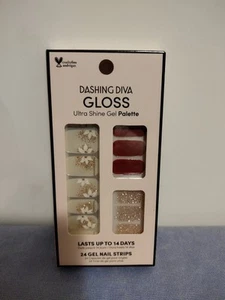 Dashing Diva Gloss Ultra Shine Gel Palette 24 Gel Nail Strips MGS72 HONEYSUCKLE - Picture 1 of 10