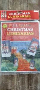 VTG 1996 Magic Creations 6 Christmas Luminarias Bags  Santa Snowmen Nutcrackers - Picture 1 of 5