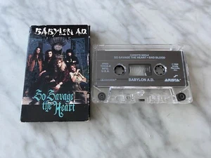 Babylon A.D So Savage The Heart CASSETTE Tape Single 1992 Arista Glam Metal OOP! - Picture 1 of 3
