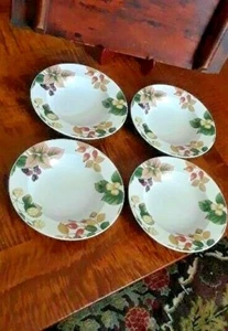 4 Apollo Porzellan Nancy Calhoun English Country Suppenschalen mit Obstrand *neuwertig* - Bild 1 von 7