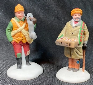 Dept 56 Heritage Village Accessory Village Street Peddlers 2 set w/box pristine - Picture 1 of 16