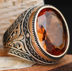 Turkish jewelry 925 Sterling Silver Gift Mens Ring Zultanite Stone All Size 011 - Picture 1 of 5