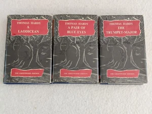 Lot of 3 THOMAS HARDY Laodicean Pair of Blue Eyes Trumpet Major GREENWOOD Eds - Picture 1 of 20