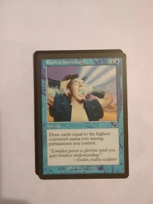 MISPRINT | MISCUT MTG Rush of Knowledge [Scourge] - Image 1 of 2