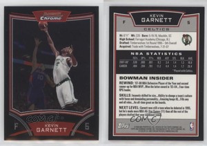 2008-09 Bowman Draft Picks & Stars Chrome Kevin Garnett #5 HOF