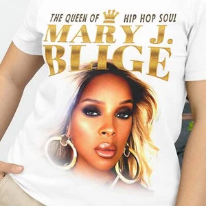 Mary J. Blige Unisex Short Sleeve Tee Mary J. Blige Queen of Hip Hop Sou - Picture 1 of 3