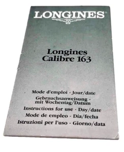 LONGINES - Original Book Libretto istruzioni CALIBRO 163 - NUOVO - Picture 1 of 5